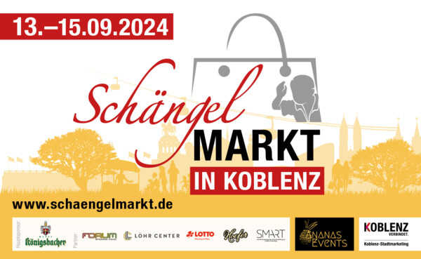 Plakat des Sch&auml;ngelMarkt Koblenz  &copy; Koblenz Stadtmarketing GmbH , Koblenz-Touristik GmbH