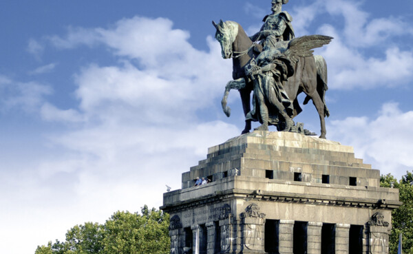 Das Kaiser-Wilhelm-Denkmal am Deutschen Eck © Koblenz-Touristik GmbH, Gauls Das Kaiser-Wilhelm-Denkmal am Deutschen Eck © Koblenz-Touristik GmbH, Gauls