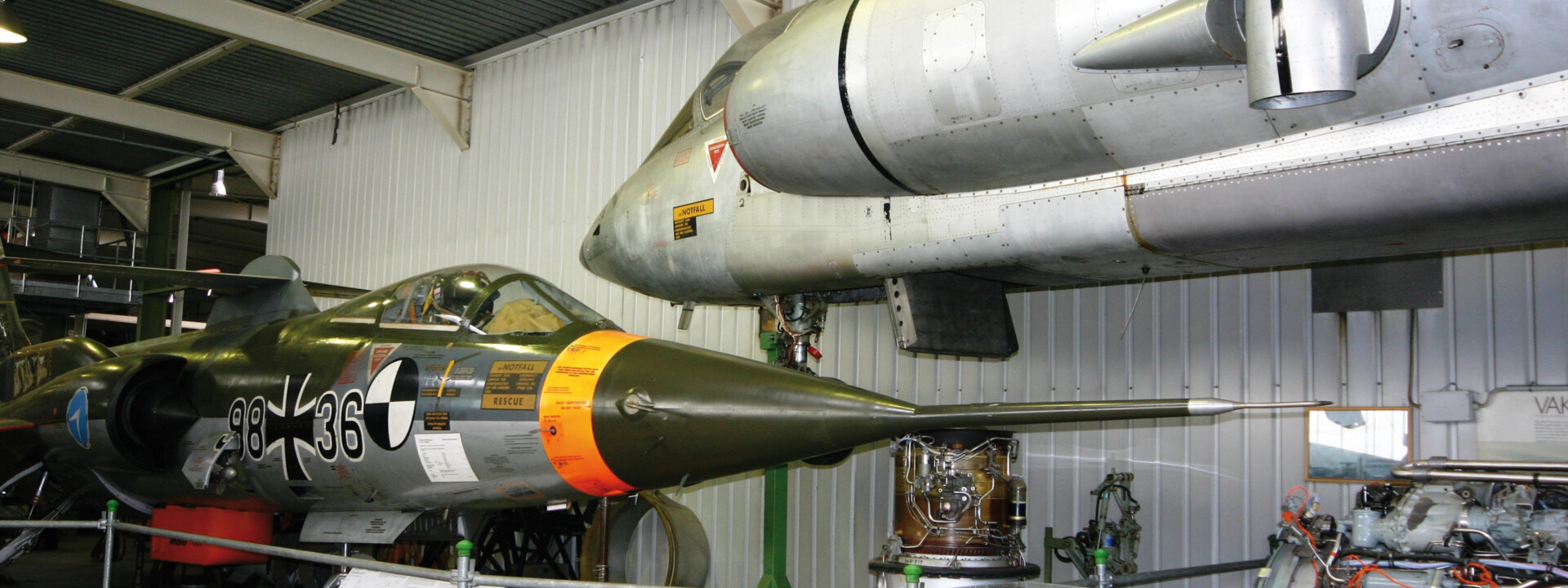 Alte Kampfjets in der Wehrtechnische Studiensammlung in Koblenz © Wehrtechnische Studiensammlung, Rolf Wirtgen Alte Kampfjets in der Wehrtechnische Studiensammlung in Koblenz © Wehrtechnische Studiensammlung, Rolf Wirtgen