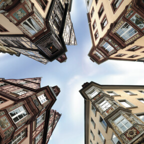 Historische Denkmalzone "Vier Türme" in der Koblenzer Altstadt © Gauls die Fotografen