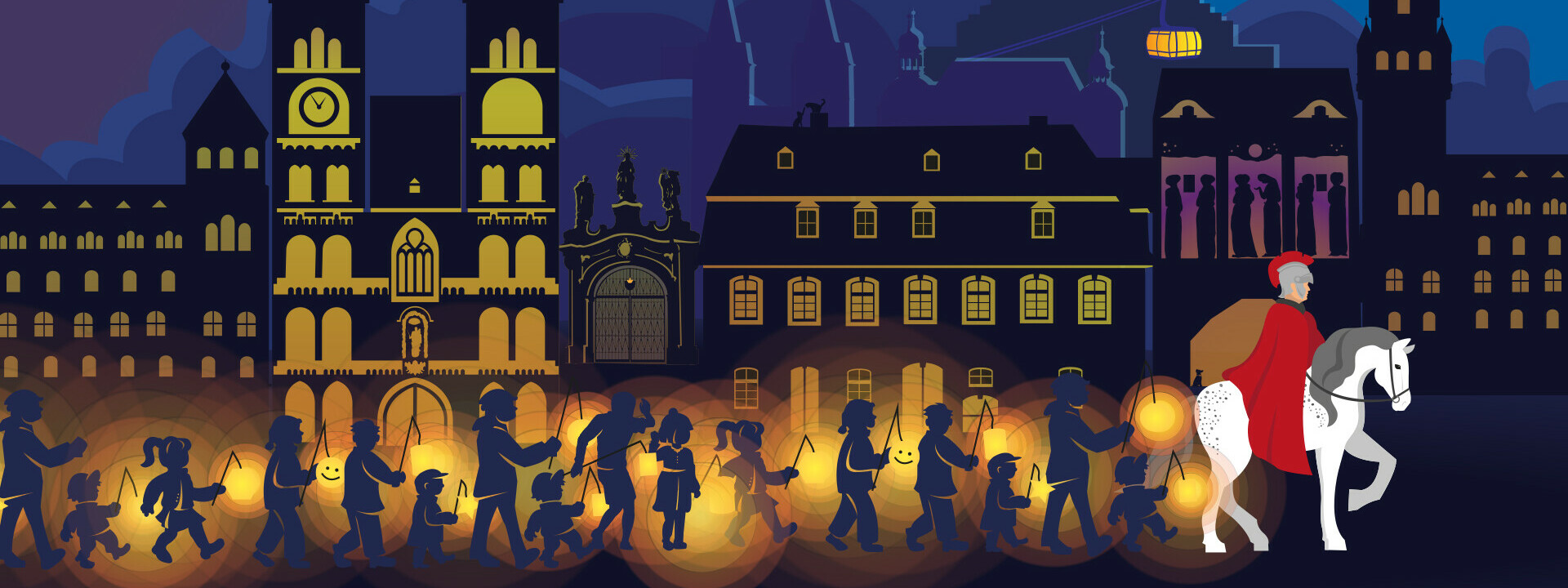 St. Martin reitet durch die Koblenzer Altstadt © Koblenz-Touristik GmbH St. Martin reitet durch die Koblenzer Altstadt © Koblenz-Touristik GmbH