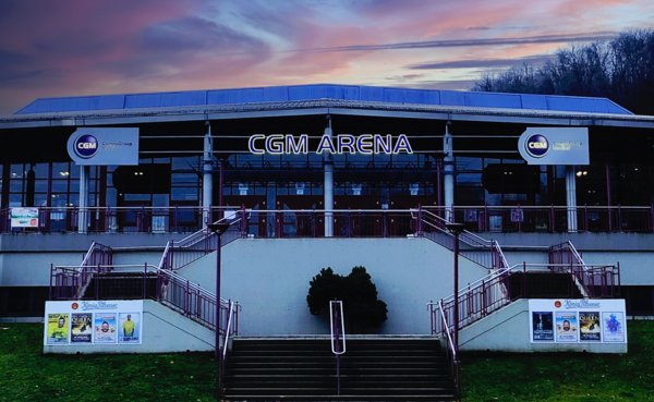Front view of the EPG Arena in Koblenz © CGM-Arena Koblenz Front view of the EPG Arena in Koblenz © CGM-Arena Koblenz