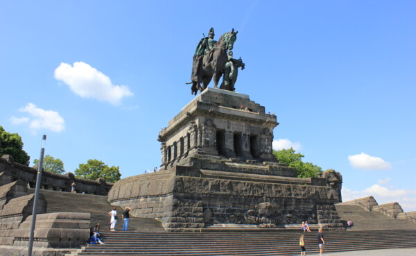 Deutsches Eck_© Koblenz-Touristik_218.jpg ©  Kaiserdenkmal am Deutschen Eck ©