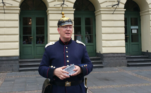 Gästeführer Manfred Böckling als Preuße  © Koblenz-Touristik GmbH / Johannes Bruchhof Stadtführer im Kostüm © Koblenz-Touristik GmbH / Johannes Bruchhof